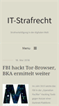 Mobile Screenshot of it-strafrecht.org